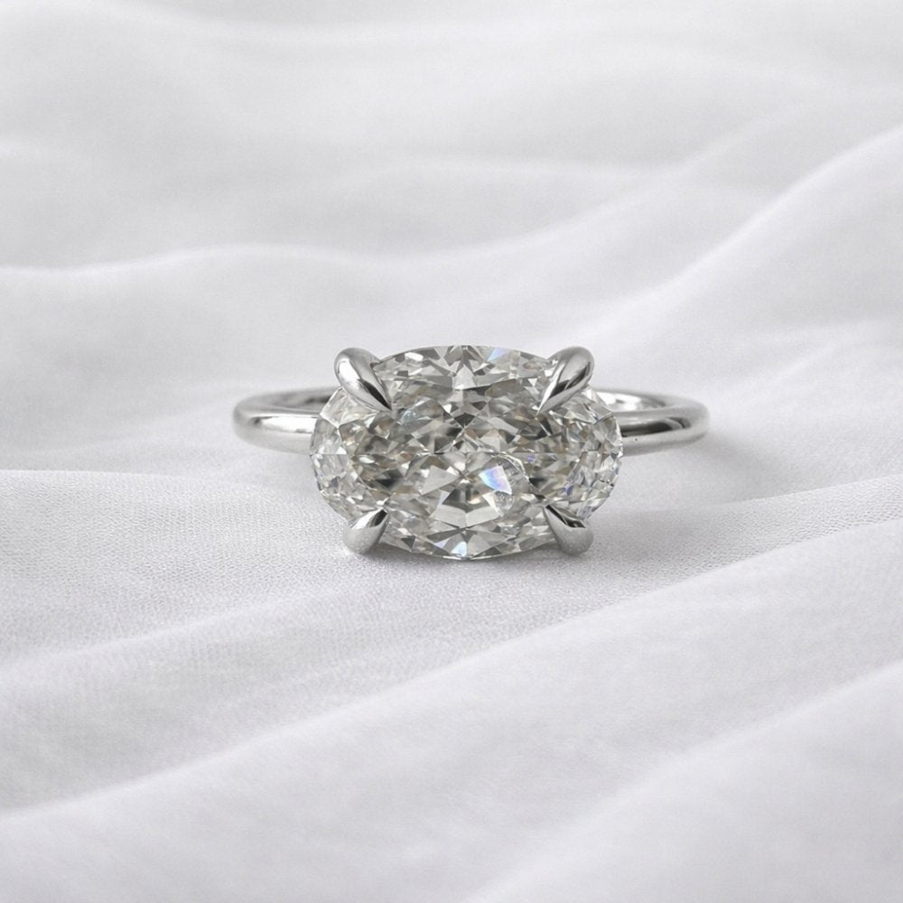 Signature Clara 2ct East West Oval Cut Ring image 7