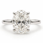 Signature Tori 2ct Oval Cut Cathedral Ring image 0