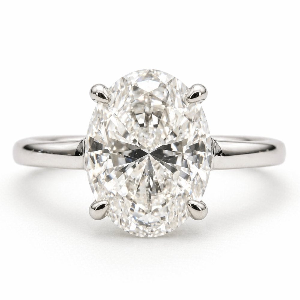 Signature Tori 2ct Oval Cut Cathedral Ring image 0