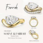 Farrah 3.5ct Pear Cut Contour Ring - M&F Series image 8