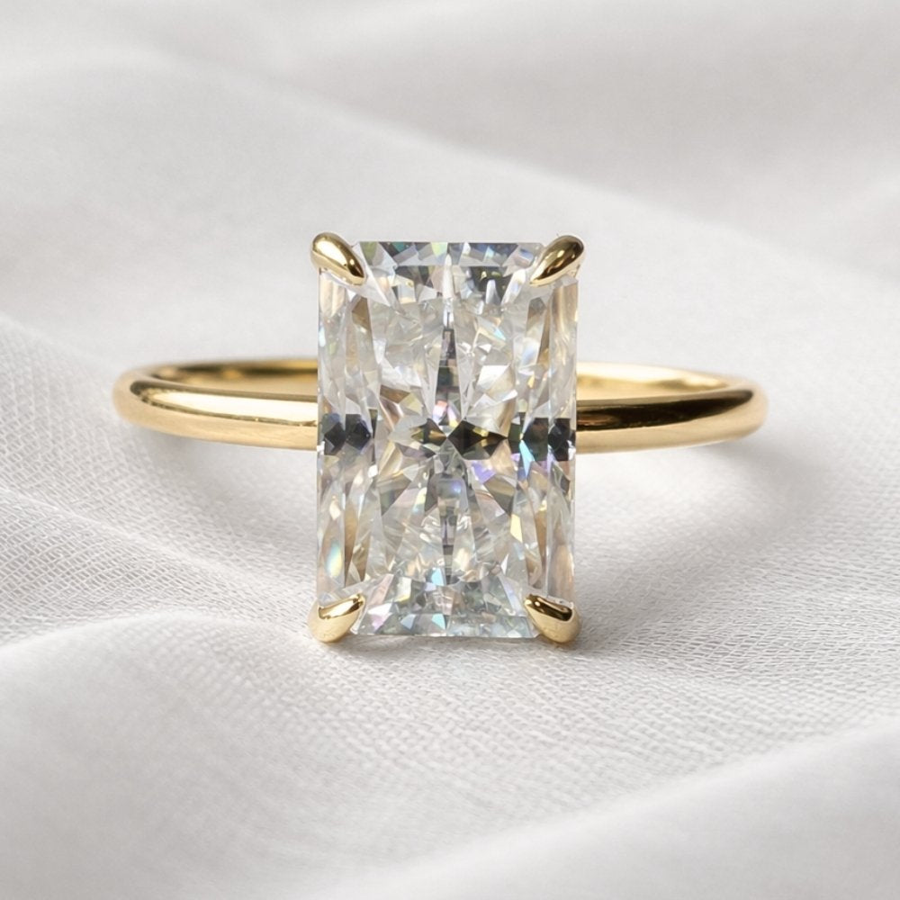 Signature Rory Radiant Cut 4ct Solitaire Ring image 4