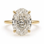 Signature Daisy Oval Cut 5ct Cathedral Ring image 0