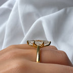 Maeve 3ct Marquise Cut Cathedral Tulip Basket Ring - M&F Series image 6