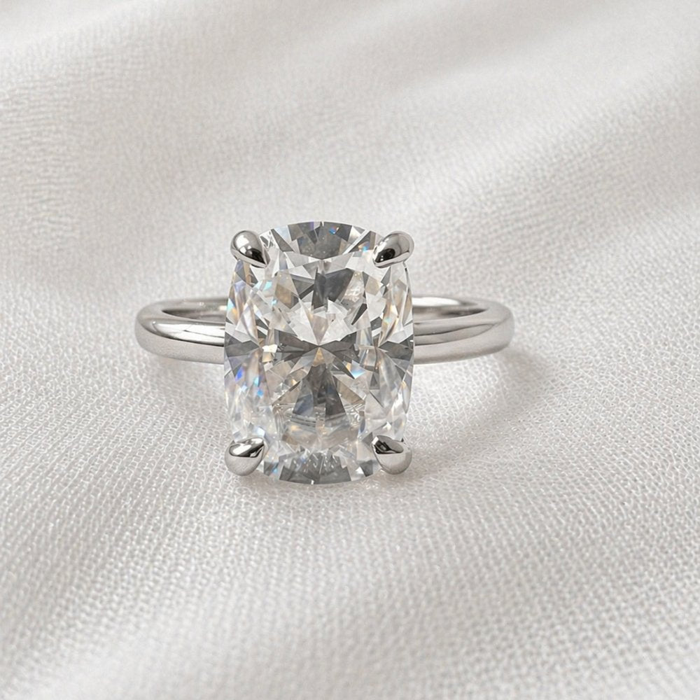 Signature Connie 3.5ct Elongated Cushion Cut Engagement Ring image 8
