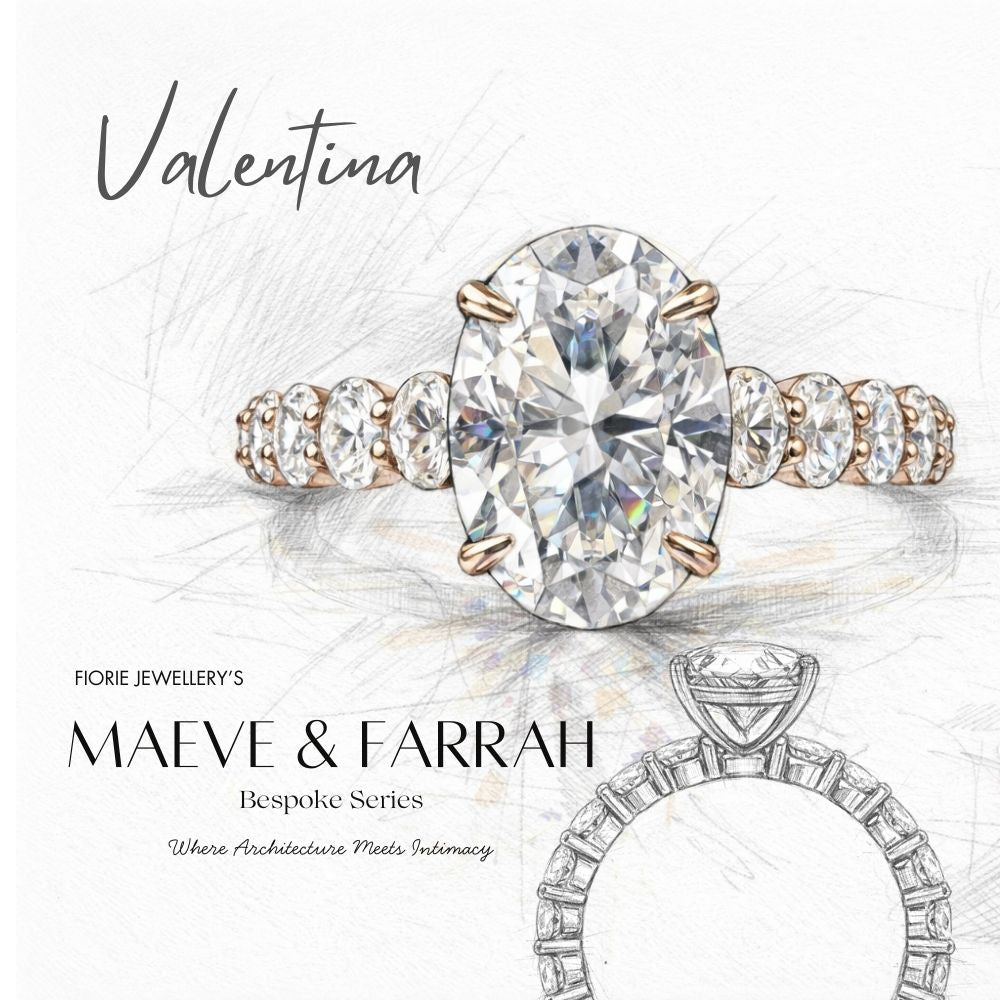 Valentina 6.1CTW Oval Cut Moissanite Engagement Ring - M and F Series image 10