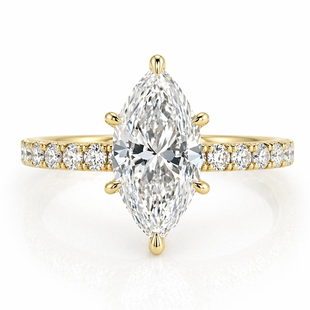 Signature Selena 3.5ct Marquise Cut with Pave Ring image 0