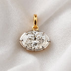 Signature Georgian 4.5ct Oval East West Pendant image 2