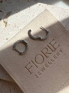 Willow Moissanite Huggie Inside Out Earrings image 3