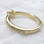 Deborah 2ct Cushion Cut Textured Ring - M and F Series image 6