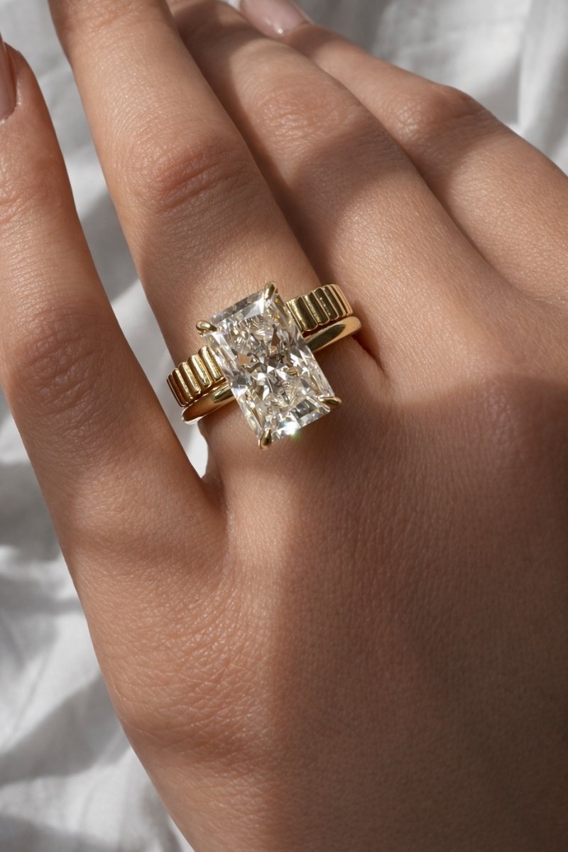 Signature Rory Radiant Cut 4ct Solitaire Ring image 2