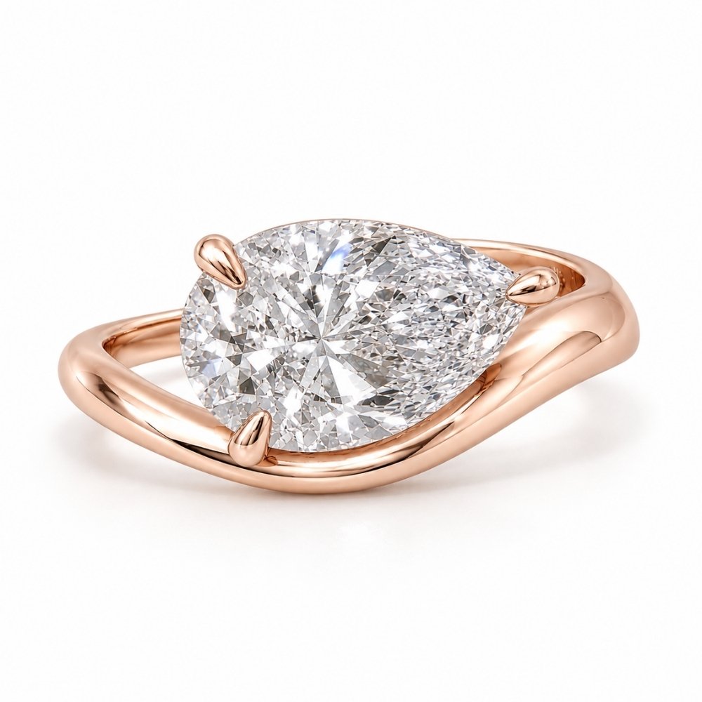 Farrah 3.5ct Pear Cut Contour Ring - M&F Series image 6