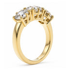 Allie 3CTW Round Cut Trilogy Band - M&F Series image 4