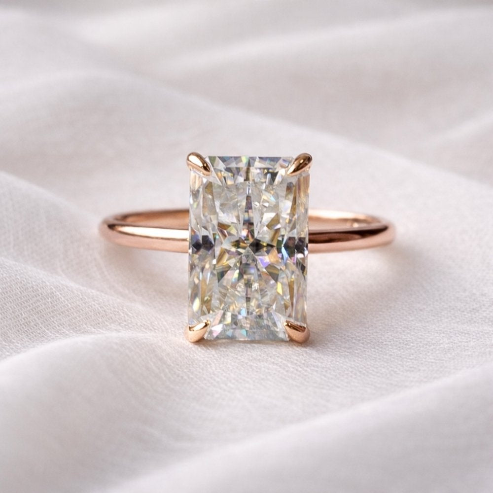 Signature Rory Radiant Cut 4ct Solitaire Ring image 9