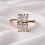 Signature Rory Radiant Cut 4ct Solitaire Ring image 9
