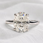 Signature Tori 2ct Oval Cut Cathedral Ring image 6