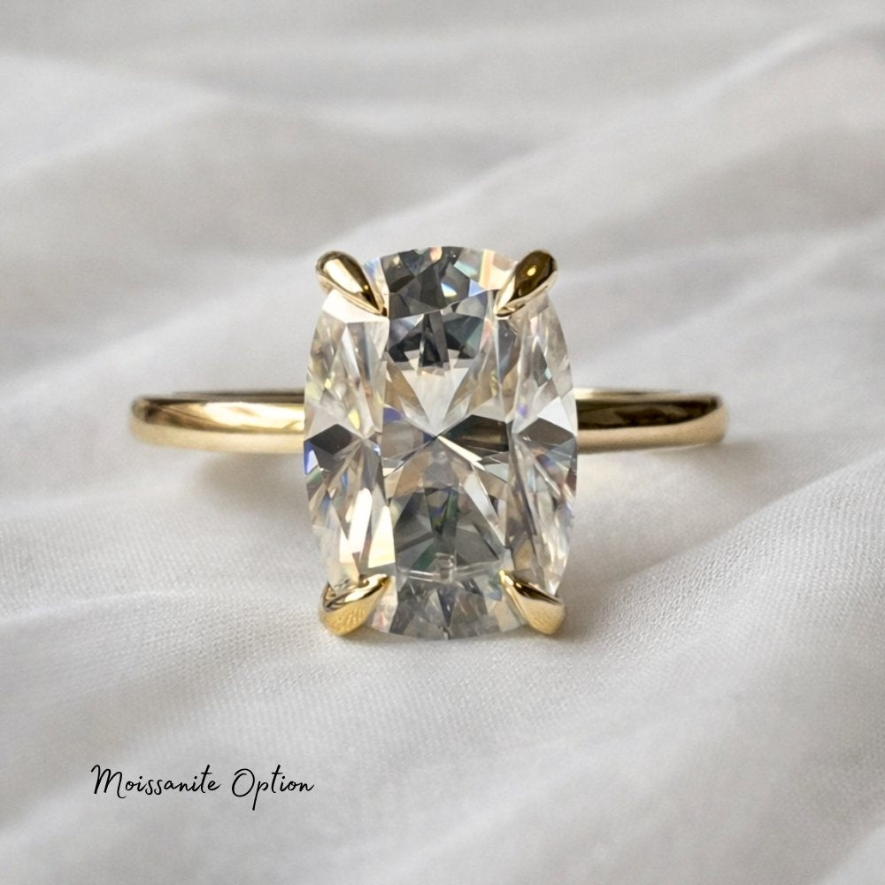 Signature Caroline 2ct Elongated Cushion Cut Solitaire Ring image 5