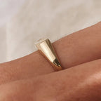 Brendan Small Oval Face Signet Unisex Ring - M & F Series image 3
