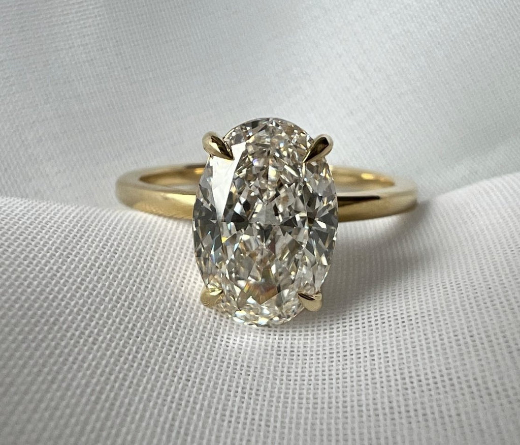 Signature Ophelia Fleur Oval Cut 2-2.5ct Solitaire Ring image 7