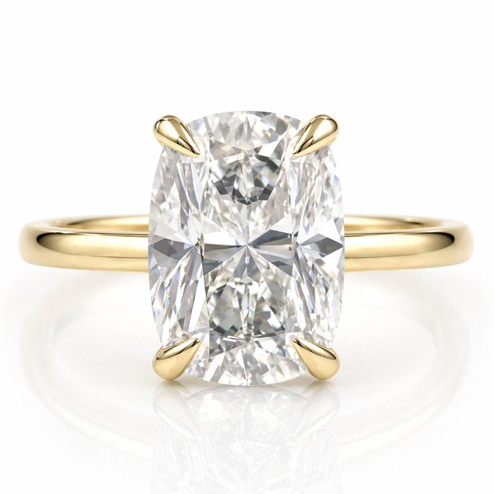 Signature Caroline 2ct Elongated Cushion Cut Solitaire Ring image 0
