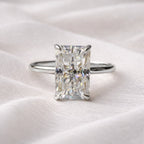 Signature Rory Radiant Cut 4ct Solitaire Ring image 10