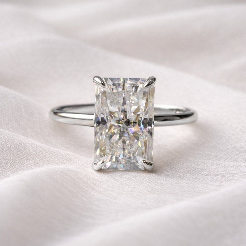 Signature Rory Radiant Cut 4ct Solitaire Ring image 10