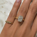 Christina 3ct Elongated Cushion Cut 3mm Wide High set Ring - M and F Series image 1
