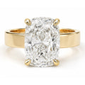 Signature Camille 3.5ct Elongated Cushion Cut 4mm Flat Cigar Band Ring image 0
