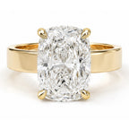 Signature Camille 3.5ct Elongated Cushion Cut 4mm Flat Cigar Band Ring image 0