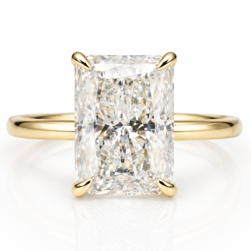 Signature Rory Radiant Cut 4ct Solitaire Ring image 0