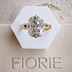 Christina 3ct Elongated Cushion Cut 3mm Wide Ring - M and F Series image 7
