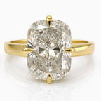 Christina 3ct Elongated Cushion Cut 3mm Wide Ring - M and F Series image 0