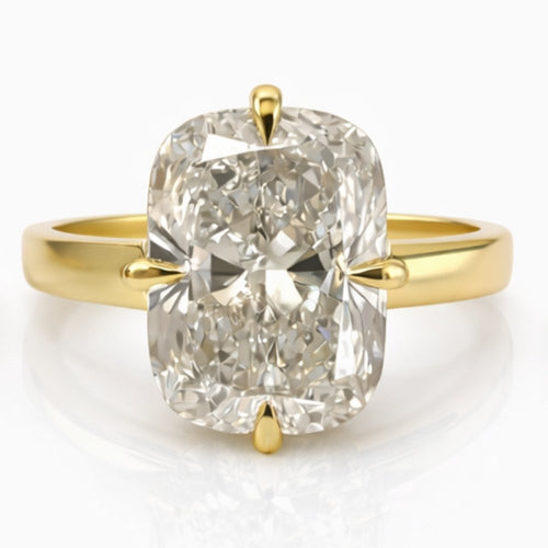 Christina 3ct Elongated Cushion Cut 3mm Wide Ring - M and F Series image 0