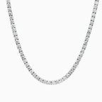 Gemma 3mm Moissanite Tennis Travel Necklace image 8