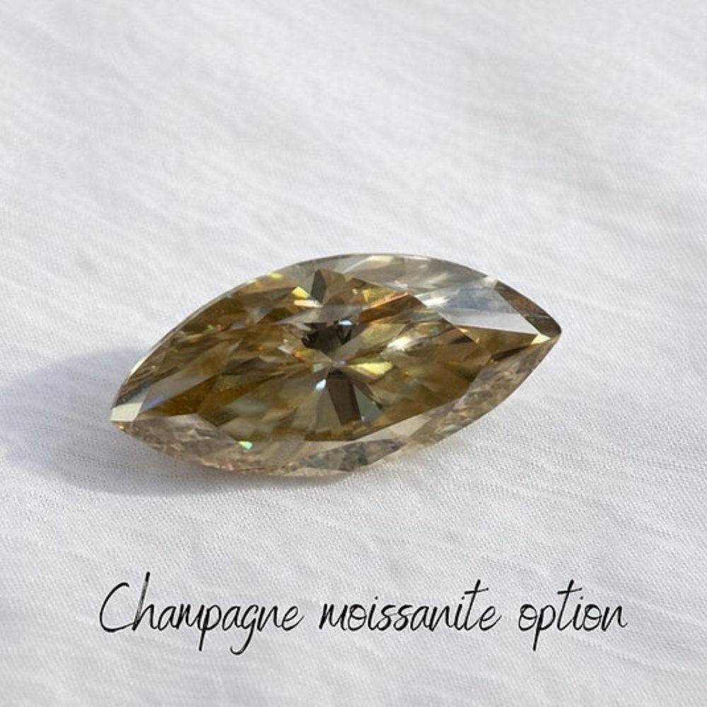 Nathan 1ct Marquise Cut Unisex Ring - M and F Series image 10