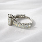 Fay-Maree 7.6CTW Radiant Cut Moissanite Engagement Ring - M and F Series image 6