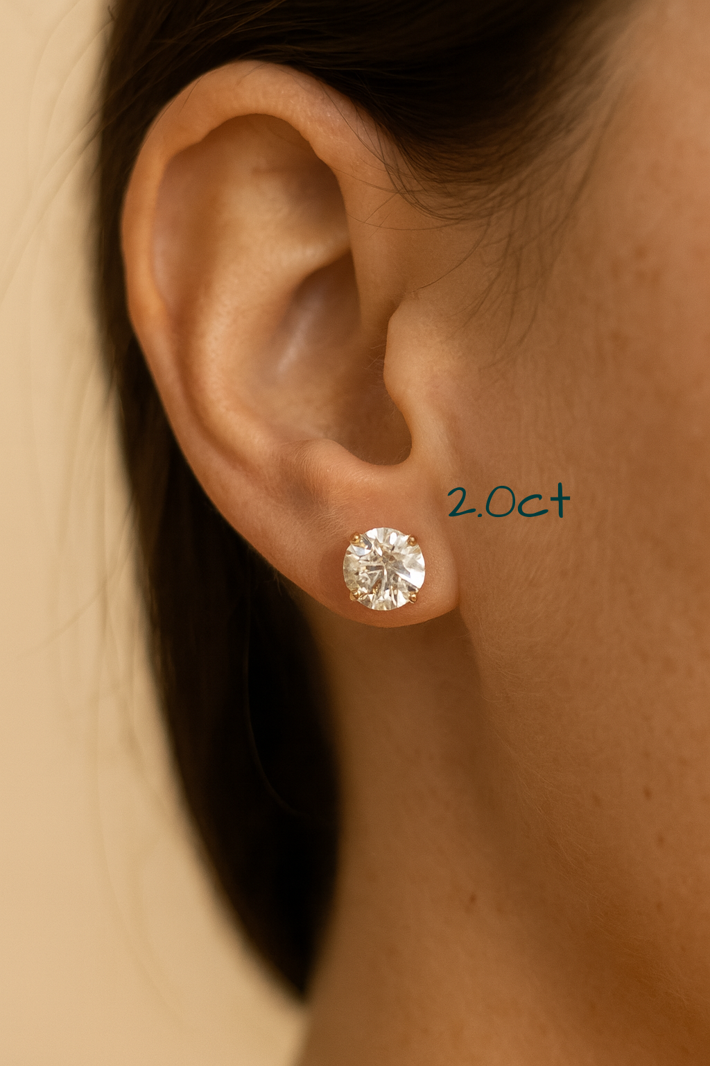 Sashi Moissanite Martini Set Stud Earrings image 6
