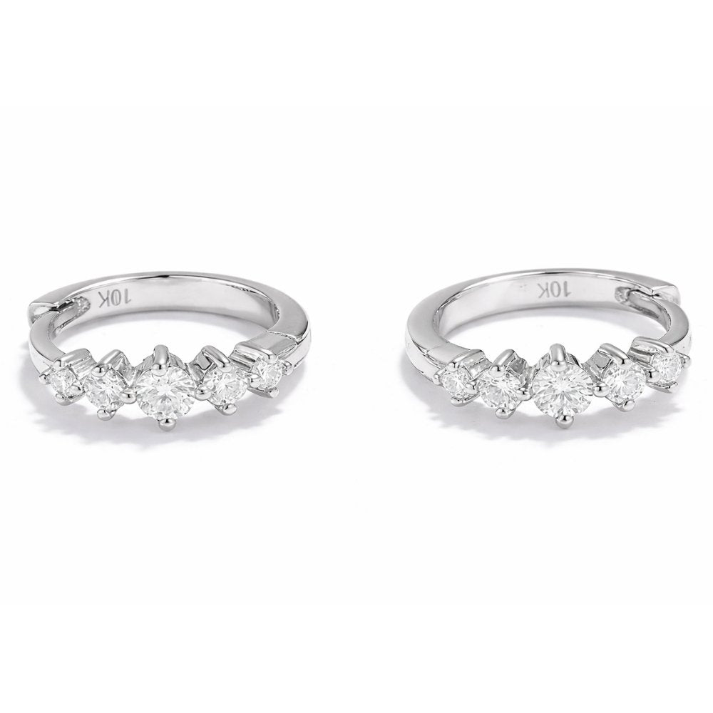Polly 0.22CTW Lab Grown Diamond Huggie Earrings image 5