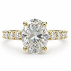 Signature Sophie 4.4CTW Oval Cut Hidden Halo Engagement Ring image 0