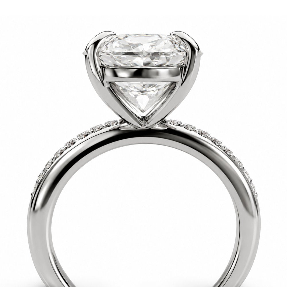 Signature Juliette 3.5ct Oval Cut Channel Set Pave Ring image 3