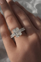 Fay-Maree 7.6CTW Radiant Cut Moissanite Engagement Ring - M and F Series image 1