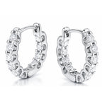 Noemi 0.6CTW Lab Grown Diamond Inside Out Huggie Earrings image 5