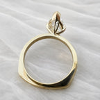 Signature Freya 2ct Moissanite Marquise Half Bezel Ring image 7