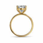 Signature Camille 3.5ct Elongated Cushion Cut 4mm Flat Cigar Band Ring image 3