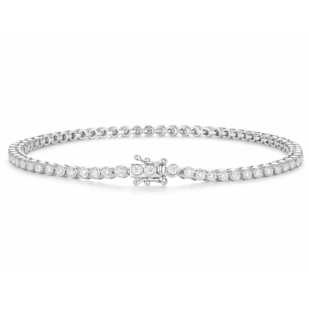 Briana 1.5CTW Lab Diamond Bezel Tennis Bracelet image 5
