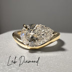 Farrah 3.5ct Pear Cut Contour Ring - M&F Series image 2