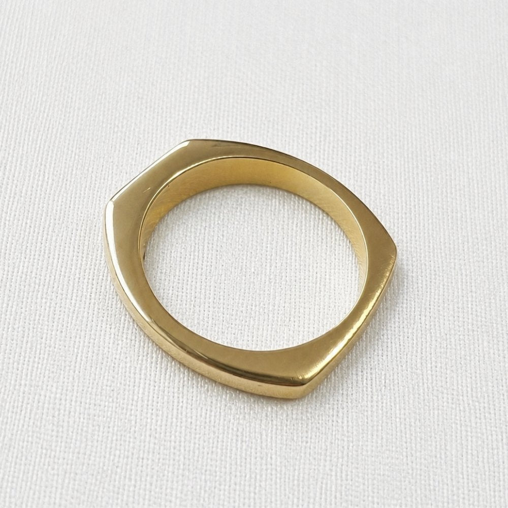 Brendan Small Oval Face Signet Unisex Ring - M & F Series image 5