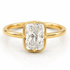 Signature Zara 3ct Radiant Cut Georgian Bezel Ring image 0