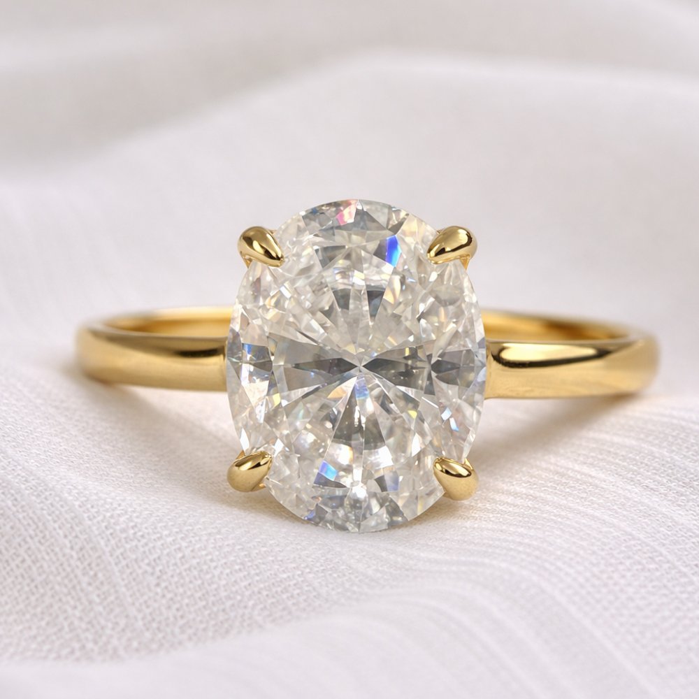 Signature Tori 2ct Oval Cut Cathedral Ring image 8