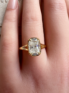 Signature Taylor 2.5ct Vintage-Inspired Elongated Cushion Solitaire Ring image 1