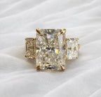 Emilia 6.6CTW Radiant Cut Trilogy Ring - M and F Series image 4
